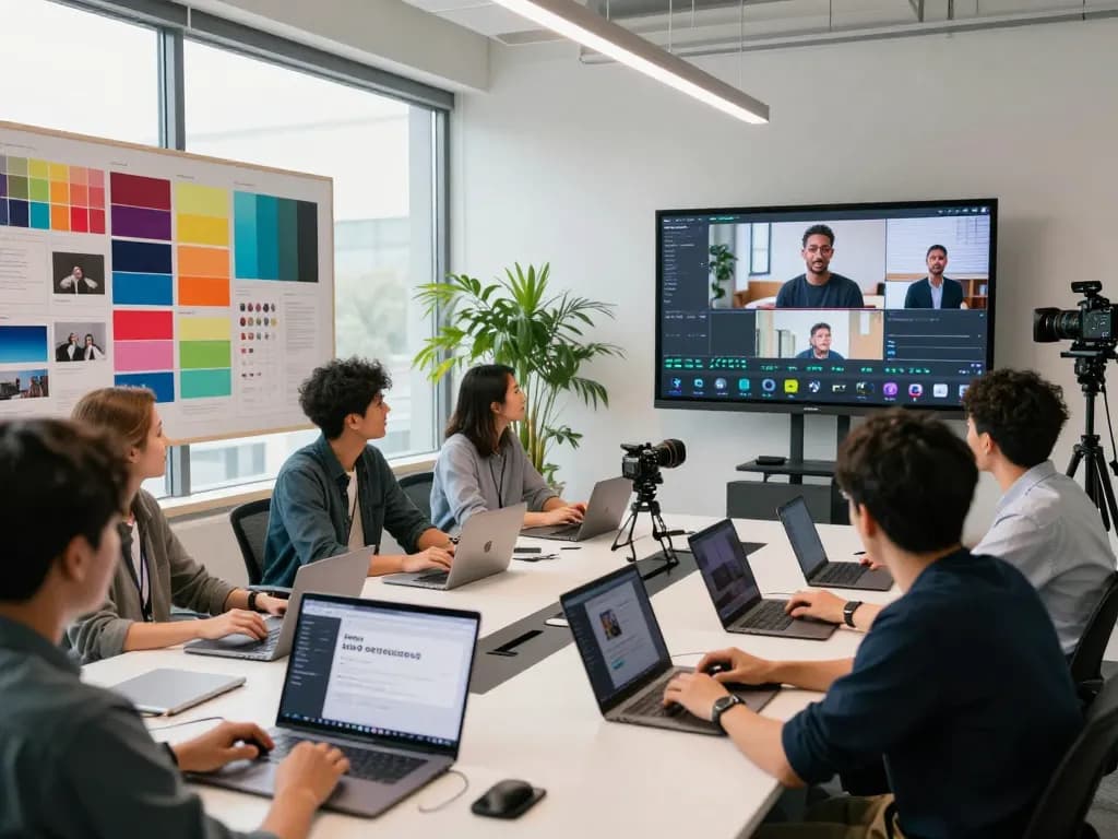 Collaboration around Seedance AI tools in a creative workspace