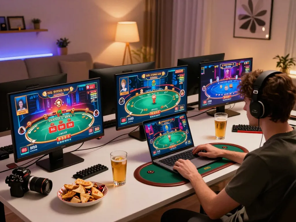 Engaging online gambling experience on 9win with high-stakes poker gameplay and immersive environment.