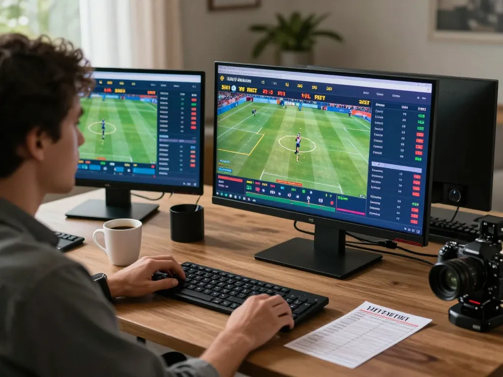 Taisunwin online sports betting scene with multiple screens displaying live odds and betting options