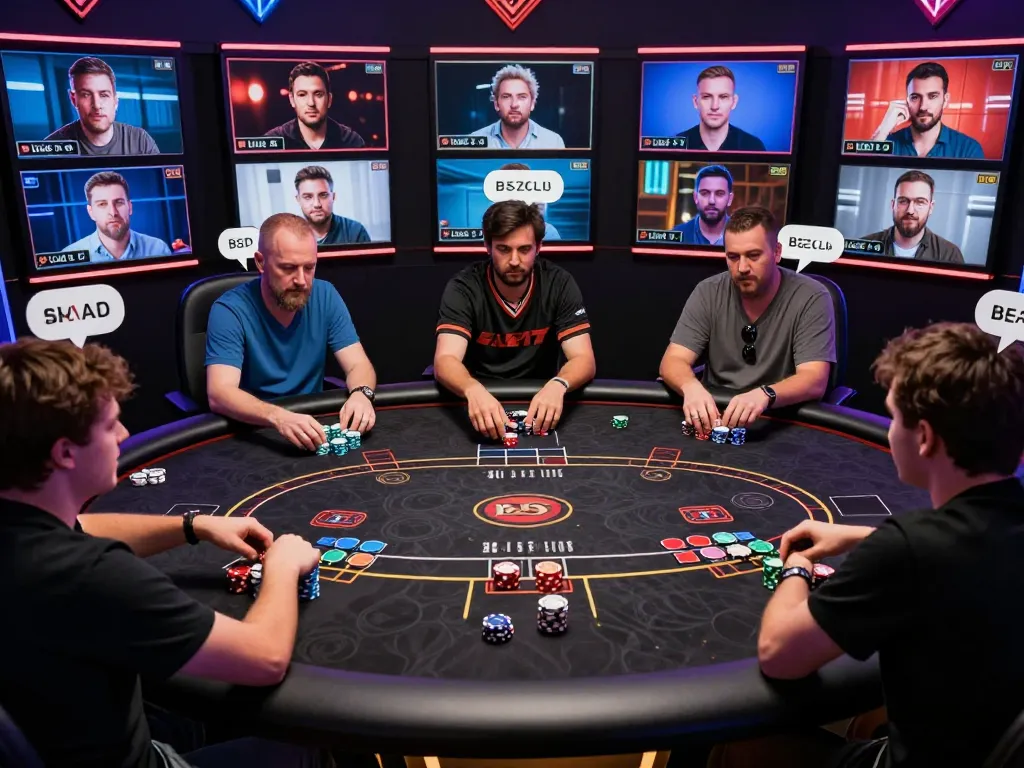 B52Club poker players engaging in strategic gameplay with vibrant gaming interface