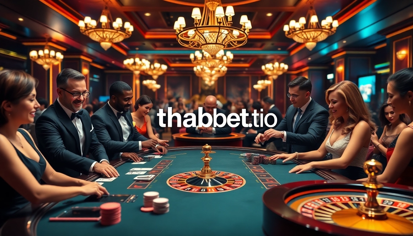 Experience the thrill of gambling at thabett.io with professional dealers and luxurious casino settings.