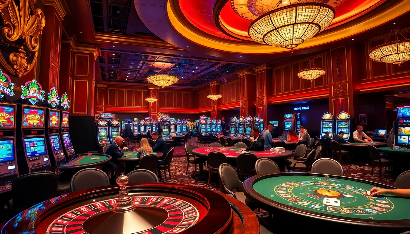 Experience the excitement of u 888 with players at luxurious casino tables, immersed in gaming action.