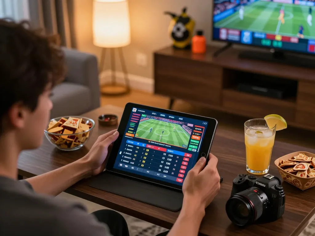 Engaging online sports betting experience with live odds on tablet, showcasing 789winh.