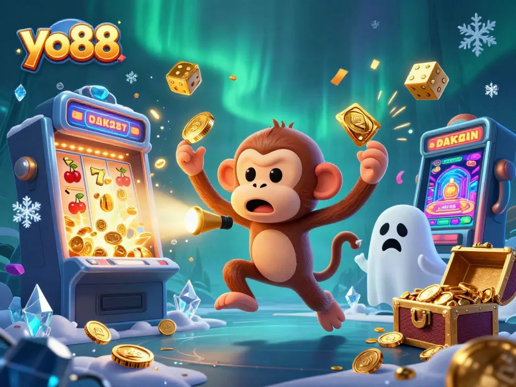 Engage with exciting yo88 casino adventures featuring a mischievous poltergeist monkey and ghost-hunter puppy.