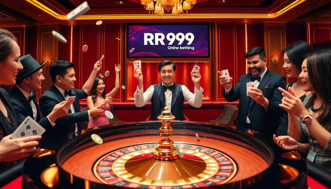 Experience gambling excitement at RR99 with vibrant poker and roulette action.