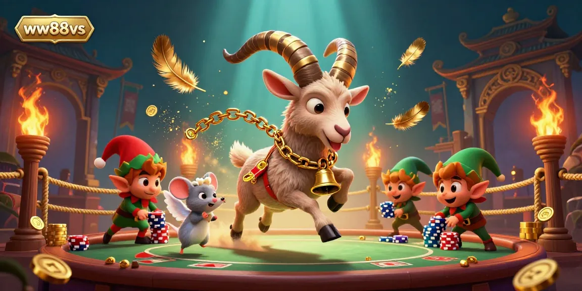 Engage with thrilling casino action as ww88vs showcases gremlins stealing poker chips in a festive setting.