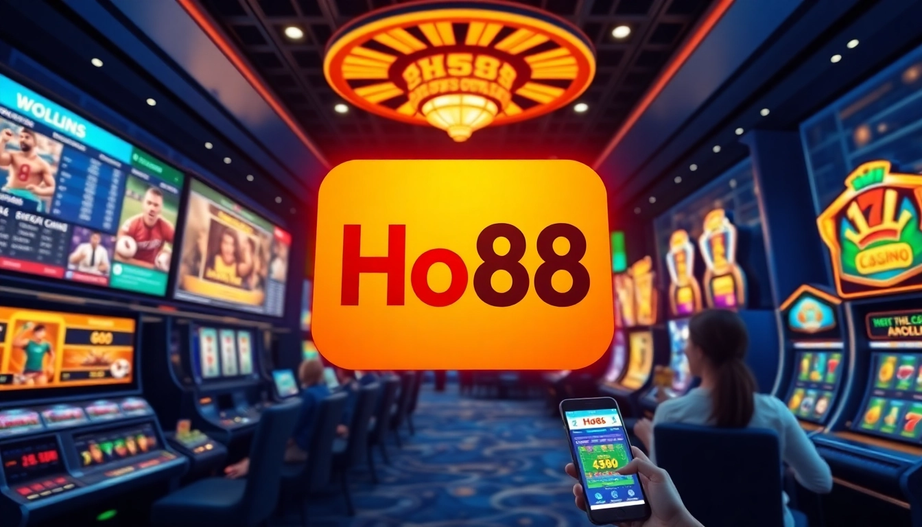 Ho88 online betting platform showcasing diverse gaming options and digital transactions.