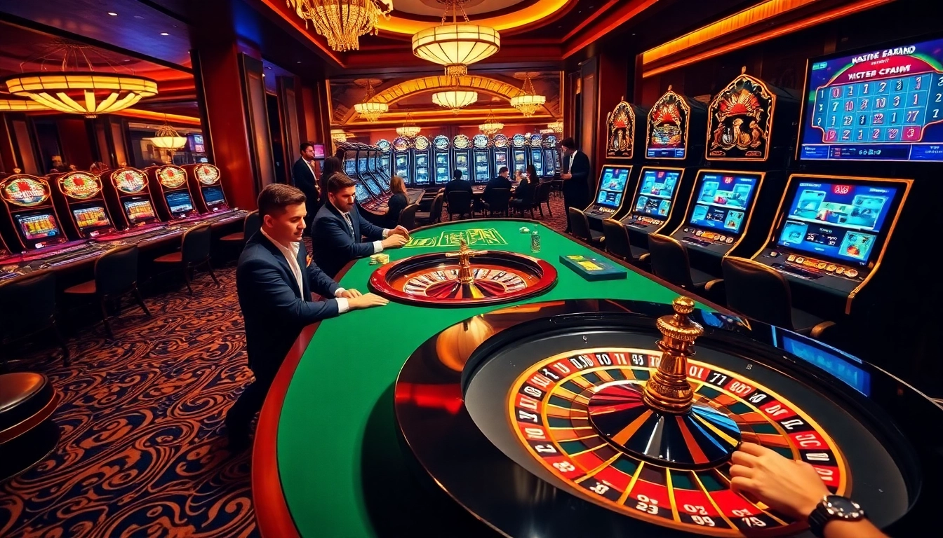 Experience the thrill of gambling at https://xx88.day/ with vibrant casino tables and excited players.