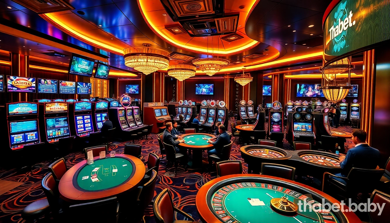 Experience the thrill of gambling at thabet.baby with vibrant casino games and luxurious ambiance.