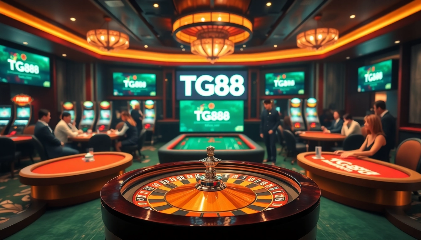 Join the excitement at TG88 đăng nhập with interactive tables and vibrant casino atmosphere.