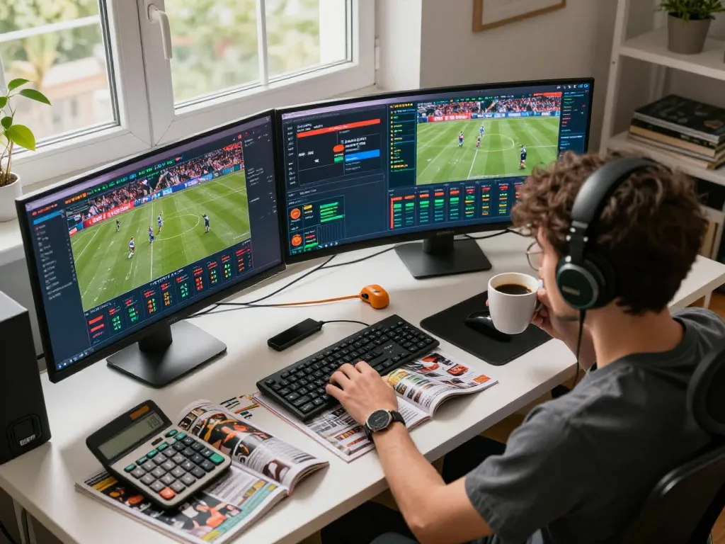 Action-packed moment of live sports betting at go8 com, showcasing dynamic screens with live events and betting details.