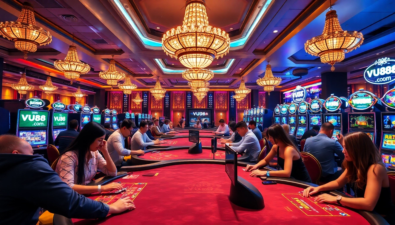 Experience the luxury of VU88 com, where thrilling gameplay meets professional gaming tables and slot machines.