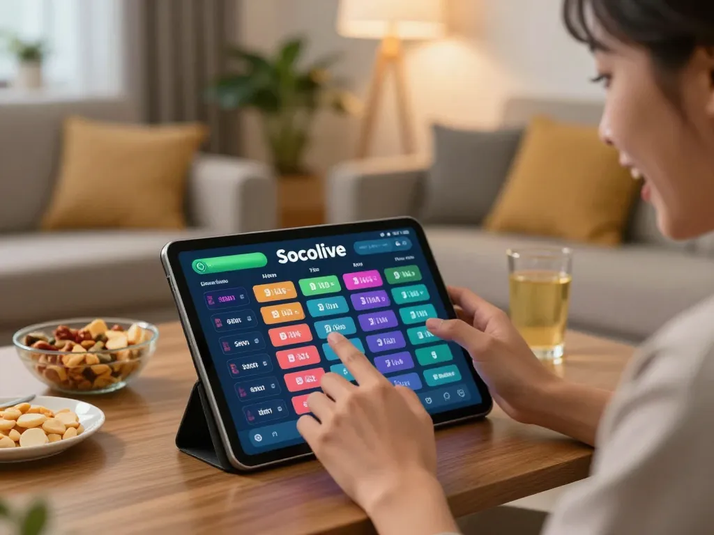 Socolive provides exciting sports betting experience through live betting on tablets in cozy home setting