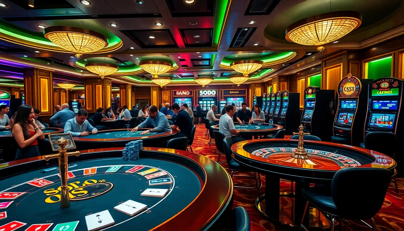 Players enjoy exciting games at SODO CASINO 66, immersed in a professional atmosphere.
