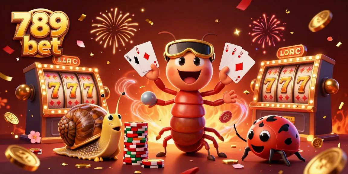 Engage in thrilling play at 789 bet with vibrant casino scenes featuring dynamic characters and slot reels.