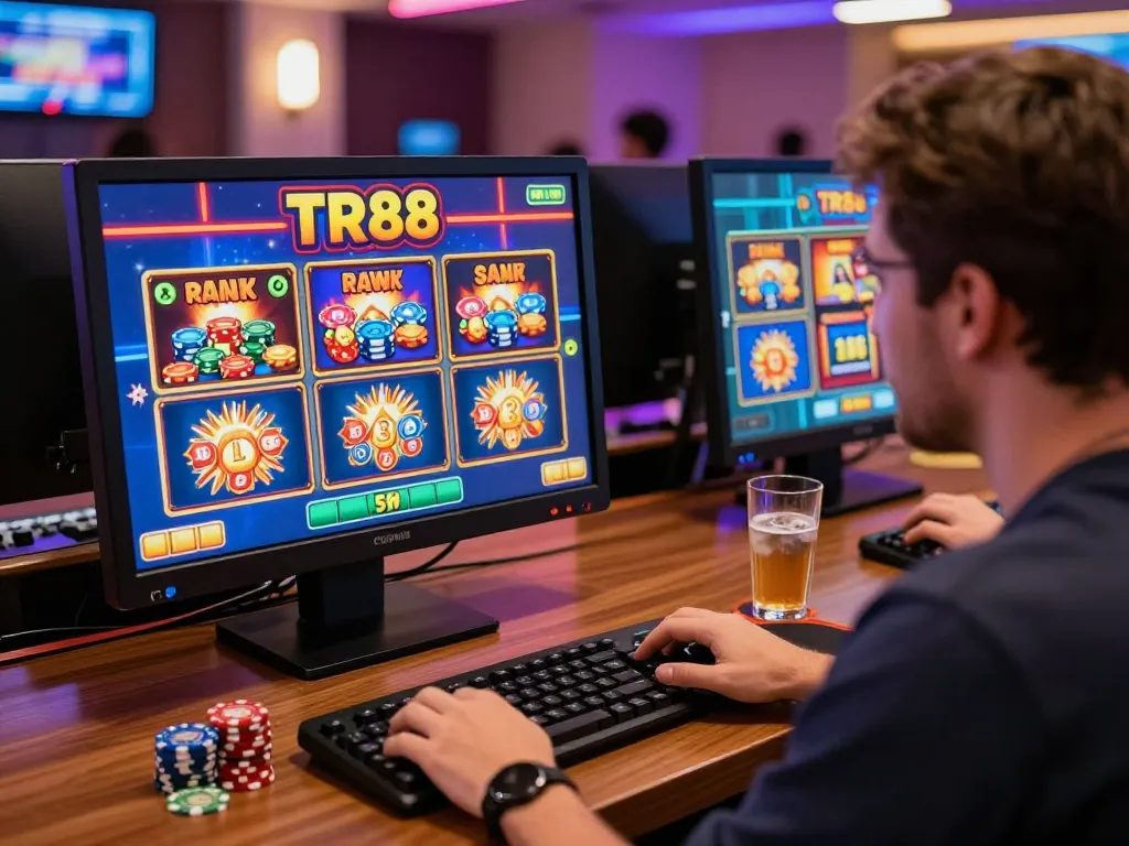 Exciting TR88 online casino gaming experience with engaging visuals and cozy atmosphere.