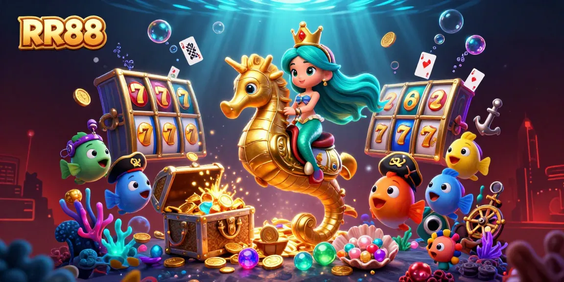Experience thrilling slots and jackpot excitement with RR88 in an immersive oceanic casino adventure.