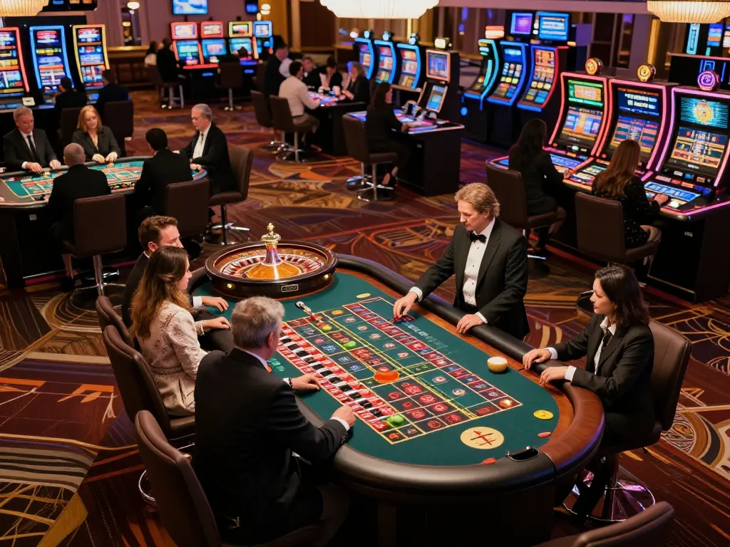 Excitement at Jun88 as players engage with the roulette table in a lively casino environment.