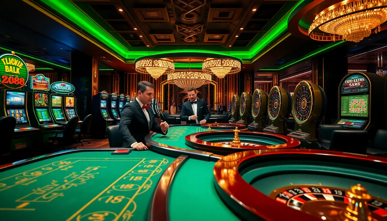 Experience high-stakes thrills at ZK88's luxurious casino gaming tables.
