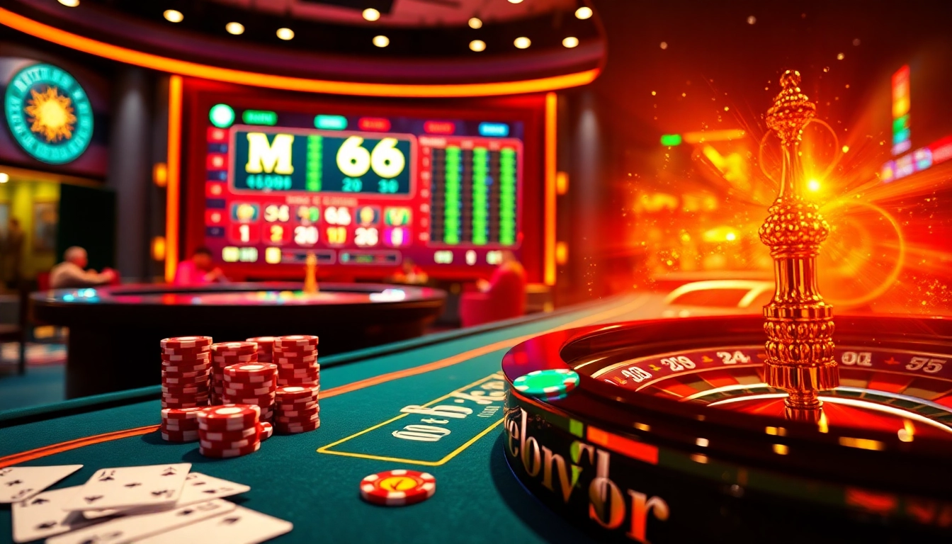 Engage with the vibrant atmosphere of mb66 com as players enjoy thrilling casino games like poker and roulette.