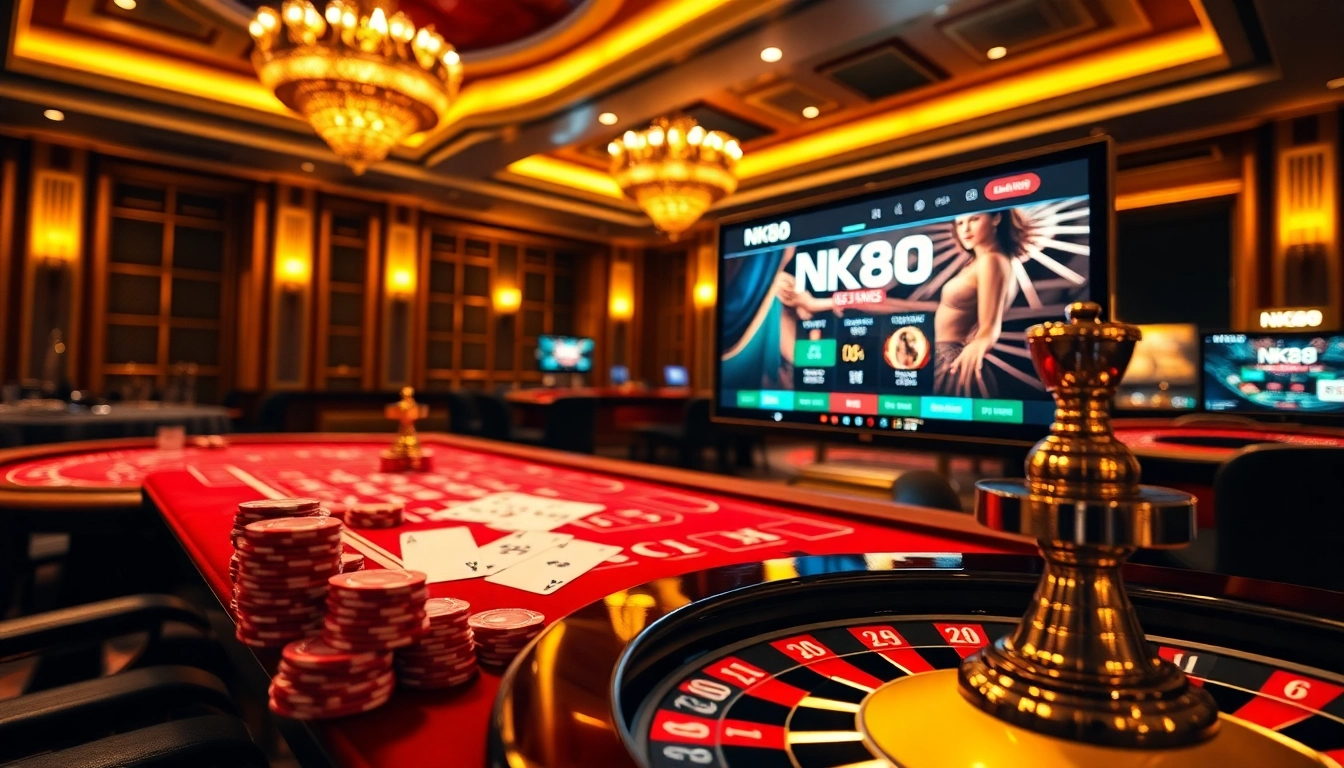 Experience NK88 Đăng nhập with thrilling casino games, featuring vibrant tables and exciting betting options.