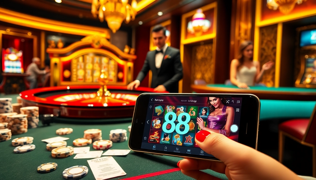 Engaging gamblers in the thrilling experience of 88I Đăng nhập at a luxurious online casino.