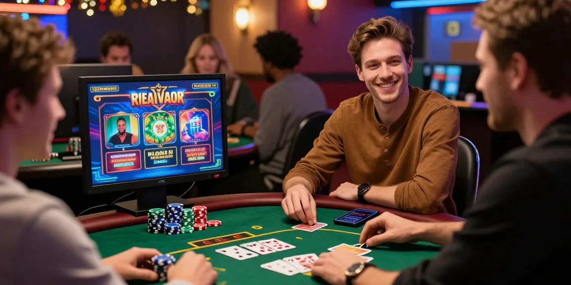 Players engaging with exciting slots at casinos that accept credit cards, showcasing vibrant gaming activity and festive atmosphere.
