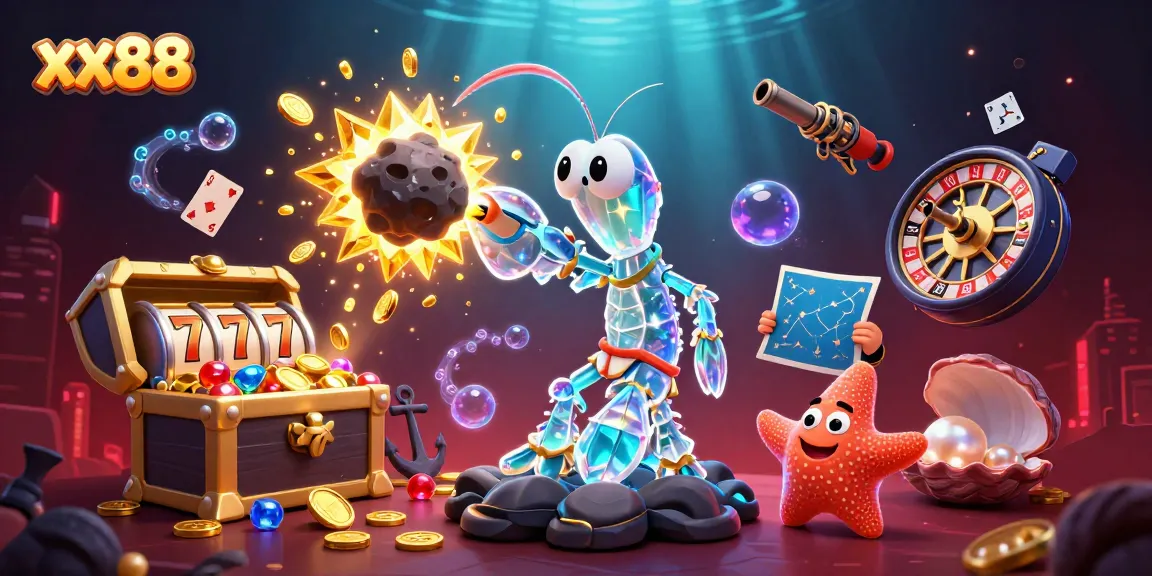 Engage with thrilling xx88 gaming experiences, featuring vibrant 3D fantasy elements of slots, treasure, and underwater adventures.